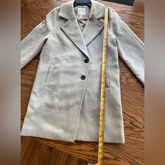 AVEC LES FILLES Women's  Collar Coat Size Medium Moss, Light Green - Picture 12 of 13